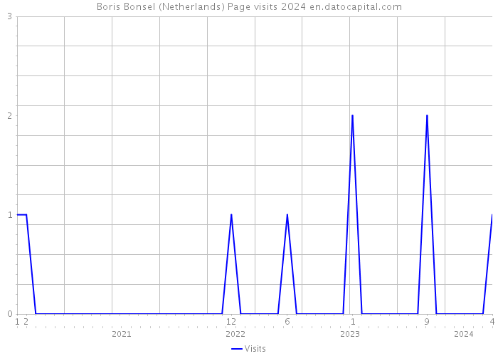 Boris Bonsel (Netherlands) Page visits 2024 