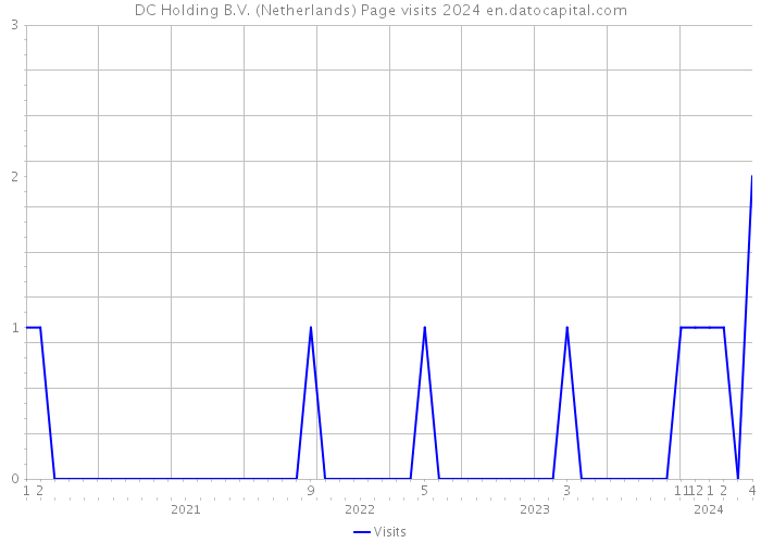DC Holding B.V. (Netherlands) Page visits 2024 
