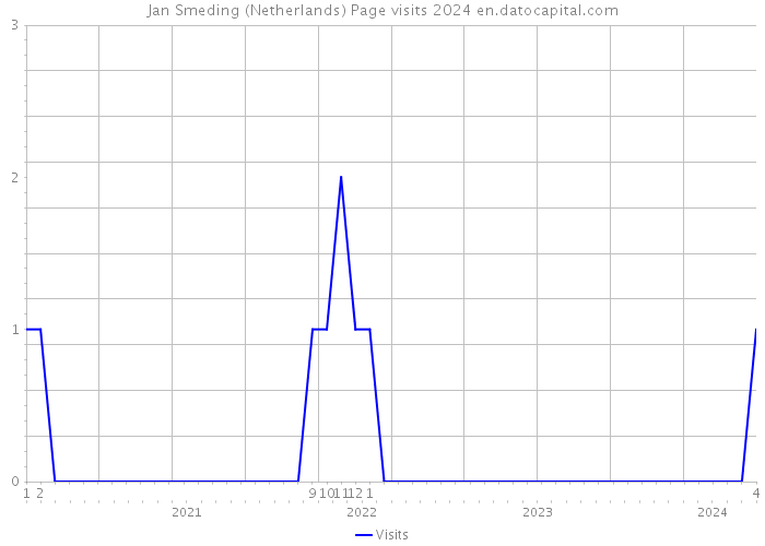 Jan Smeding (Netherlands) Page visits 2024 