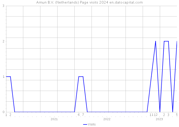 Amun B.V. (Netherlands) Page visits 2024 