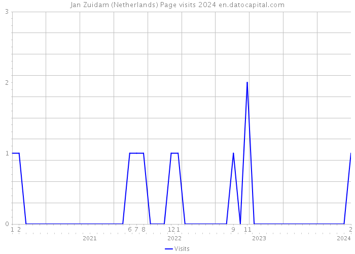 Jan Zuidam (Netherlands) Page visits 2024 