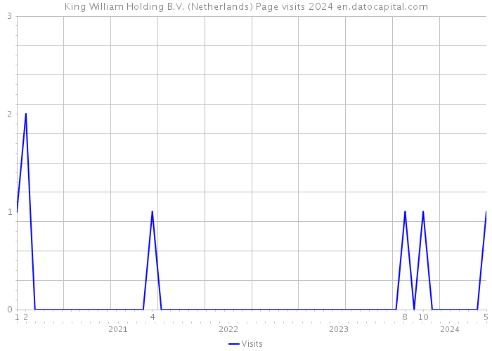 King William Holding B.V. (Netherlands) Page visits 2024 