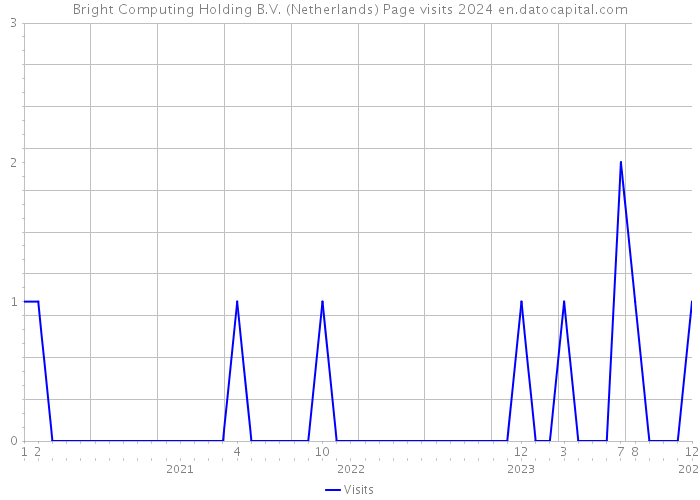 Bright Computing Holding B.V. (Netherlands) Page visits 2024 