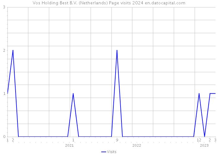 Vos Holding Best B.V. (Netherlands) Page visits 2024 