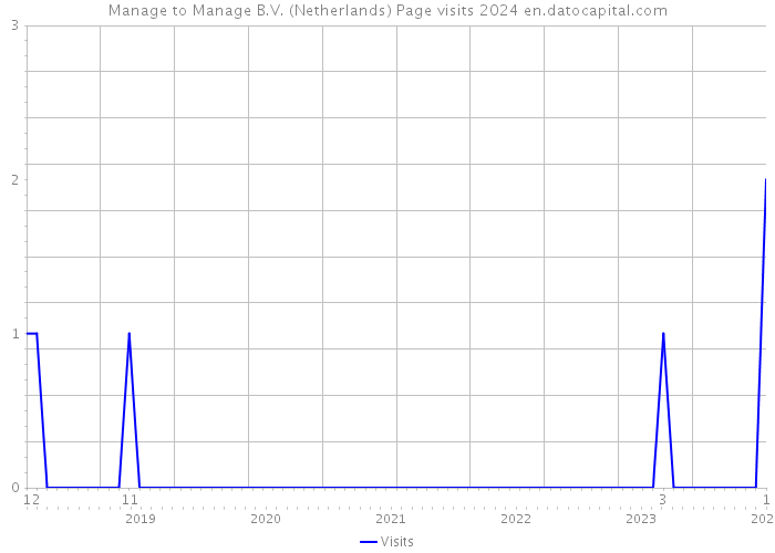Manage to Manage B.V. (Netherlands) Page visits 2024 