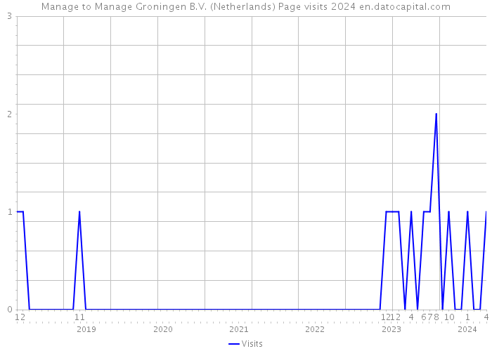 Manage to Manage Groningen B.V. (Netherlands) Page visits 2024 