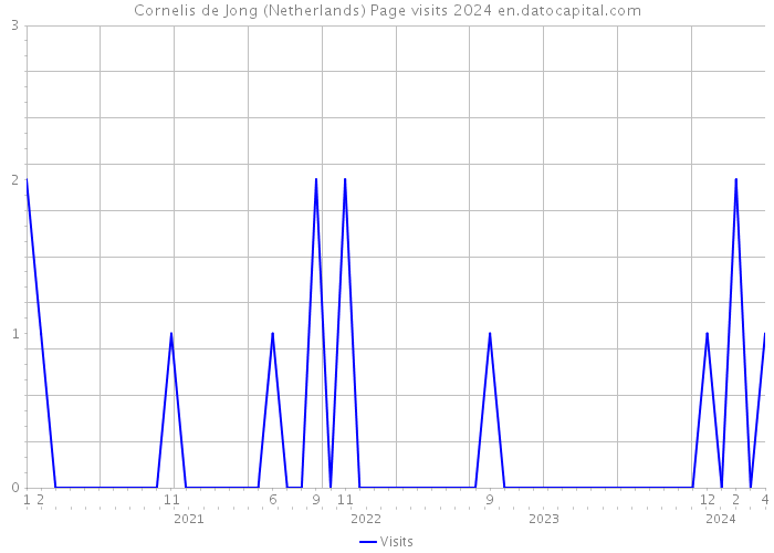 Cornelis de Jong (Netherlands) Page visits 2024 