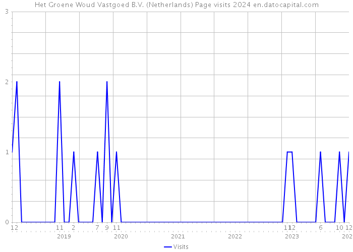 Het Groene Woud Vastgoed B.V. (Netherlands) Page visits 2024 