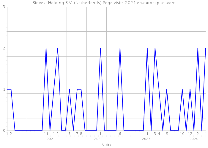 Binvest Holding B.V. (Netherlands) Page visits 2024 