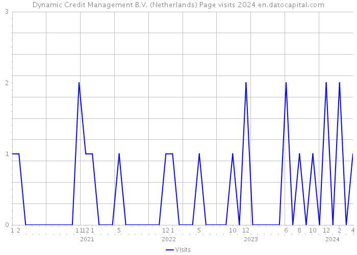 Dynamic Credit Management B.V. (Netherlands) Page visits 2024 