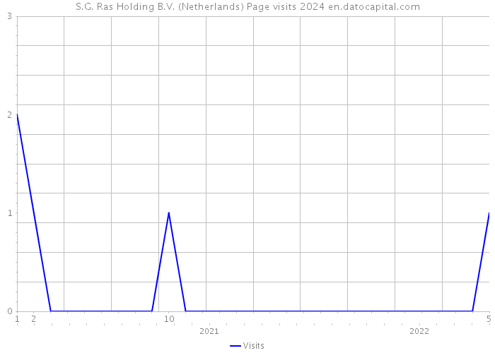 S.G. Ras Holding B.V. (Netherlands) Page visits 2024 