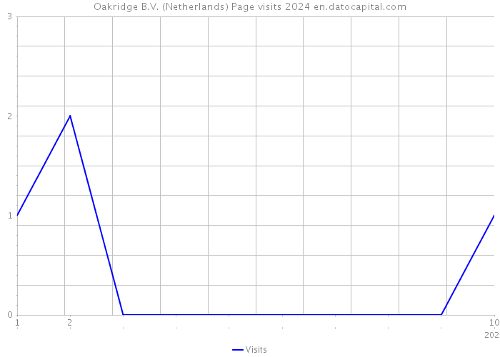 Oakridge B.V. (Netherlands) Page visits 2024 