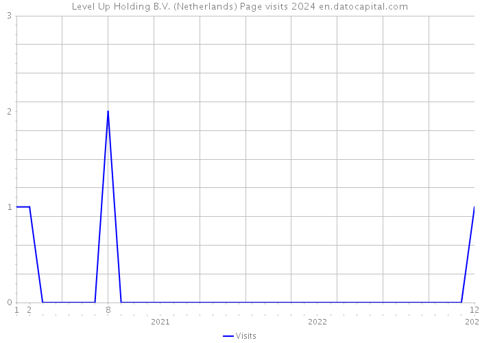 Level Up Holding B.V. (Netherlands) Page visits 2024 