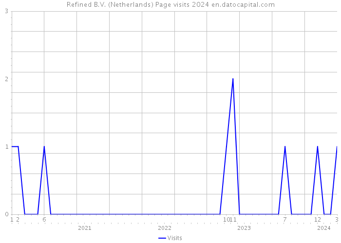 Refined B.V. (Netherlands) Page visits 2024 