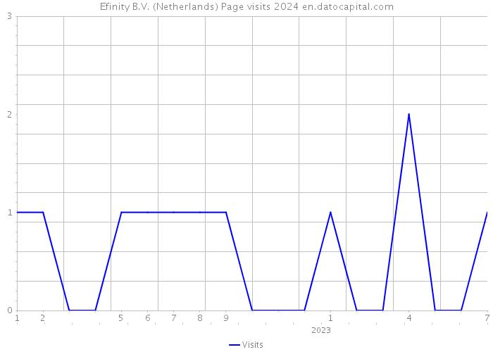 Efinity B.V. (Netherlands) Page visits 2024 