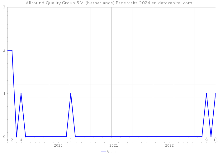 Allround Quality Group B.V. (Netherlands) Page visits 2024 