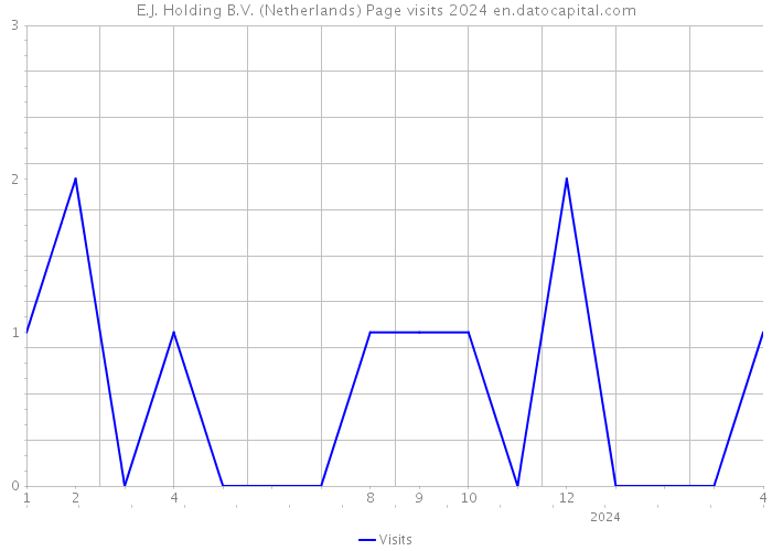 E.J. Holding B.V. (Netherlands) Page visits 2024 