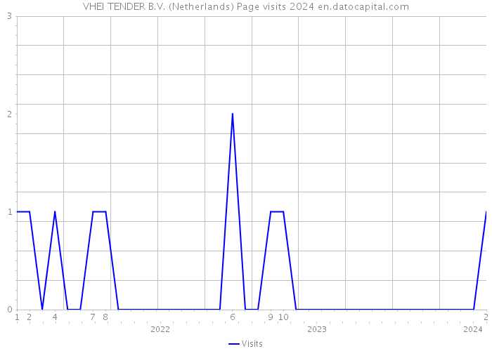 VHEI TENDER B.V. (Netherlands) Page visits 2024 