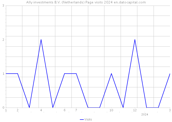 Ally investments B.V. (Netherlands) Page visits 2024 
