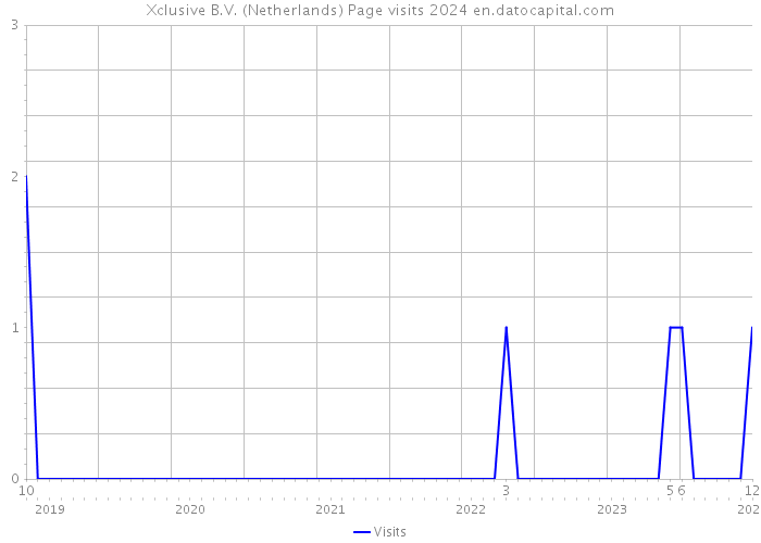 Xclusive B.V. (Netherlands) Page visits 2024 