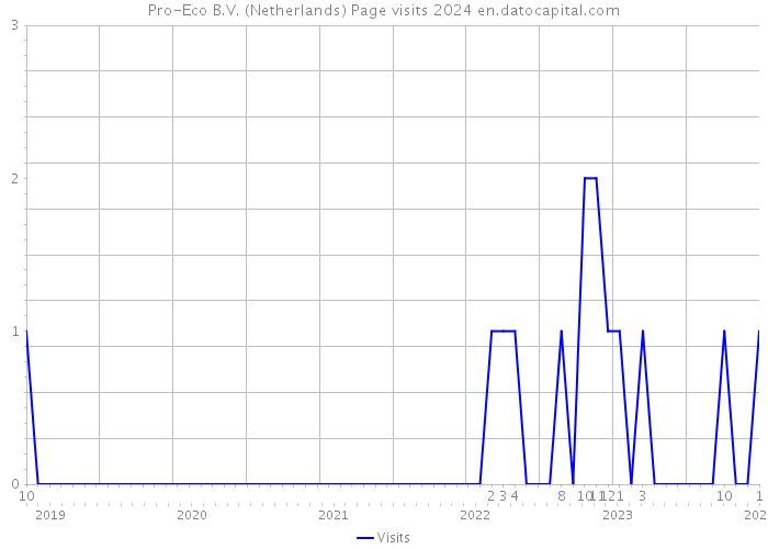 Pro-Eco B.V. (Netherlands) Page visits 2024 