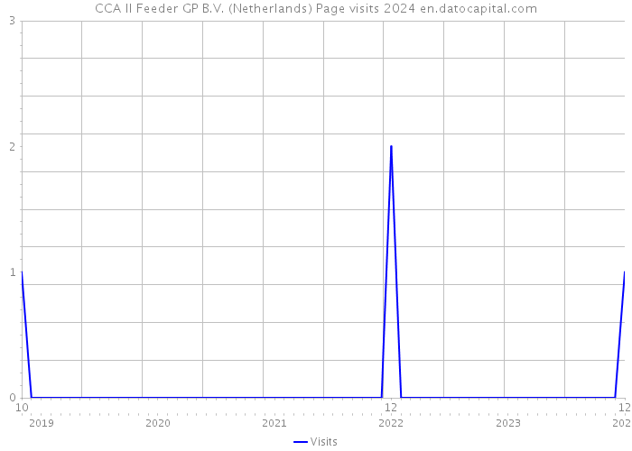 CCA II Feeder GP B.V. (Netherlands) Page visits 2024 