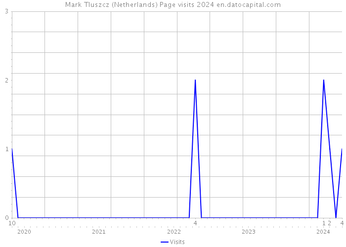 Mark Tluszcz (Netherlands) Page visits 2024 