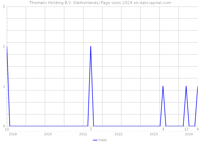 Thematic Holding B.V. (Netherlands) Page visits 2024 