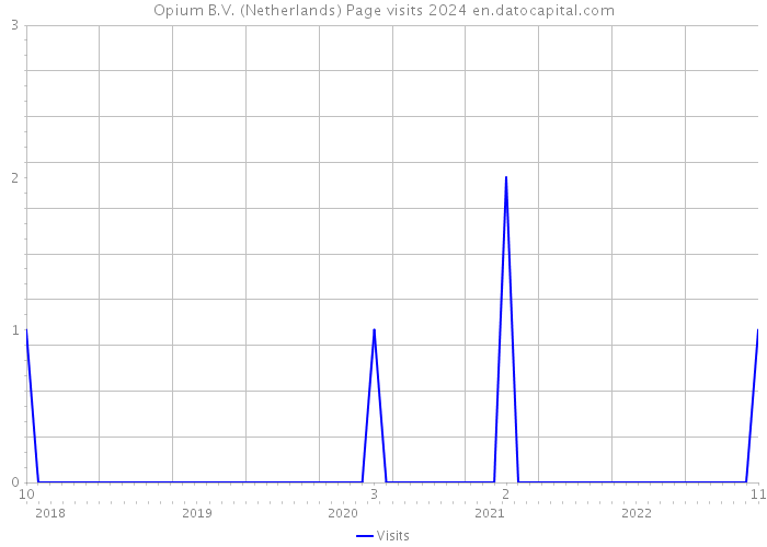 Opium B.V. (Netherlands) Page visits 2024 