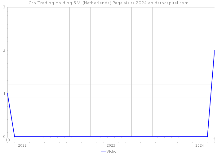 Gro Trading Holding B.V. (Netherlands) Page visits 2024 