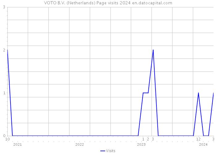 VOTO B.V. (Netherlands) Page visits 2024 
