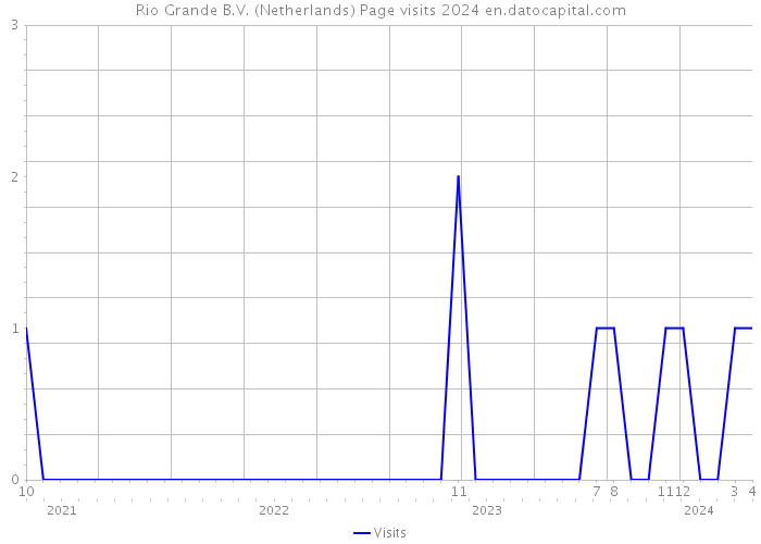 Rio Grande B.V. (Netherlands) Page visits 2024 