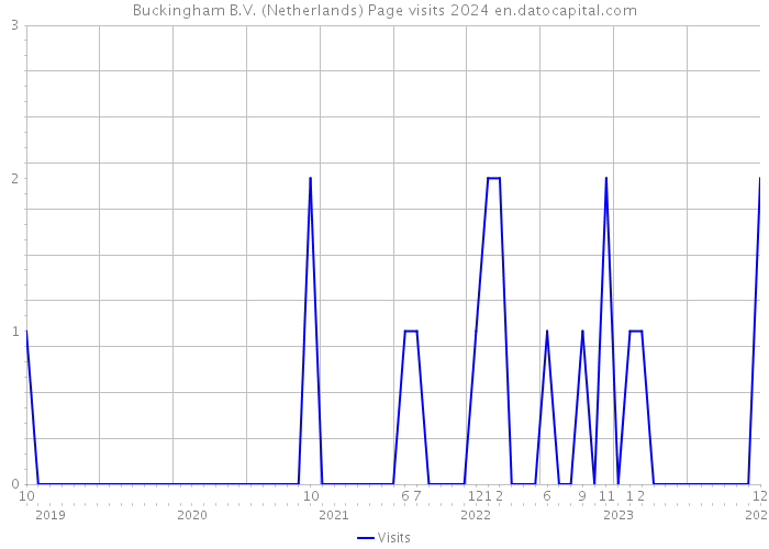 Buckingham B.V. (Netherlands) Page visits 2024 