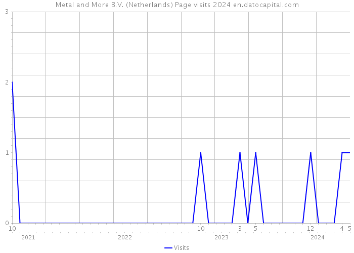 Metal and More B.V. (Netherlands) Page visits 2024 