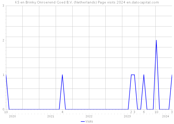 KS en Brinky Onroerend Goed B.V. (Netherlands) Page visits 2024 