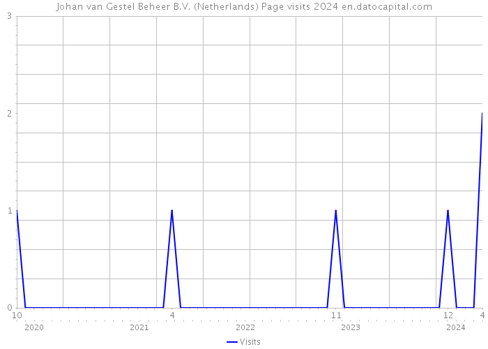 Johan van Gestel Beheer B.V. (Netherlands) Page visits 2024 