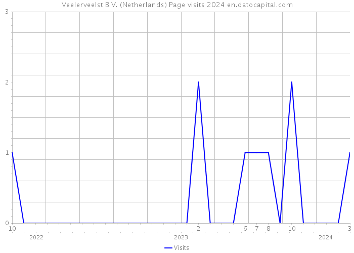 Veelerveelst B.V. (Netherlands) Page visits 2024 