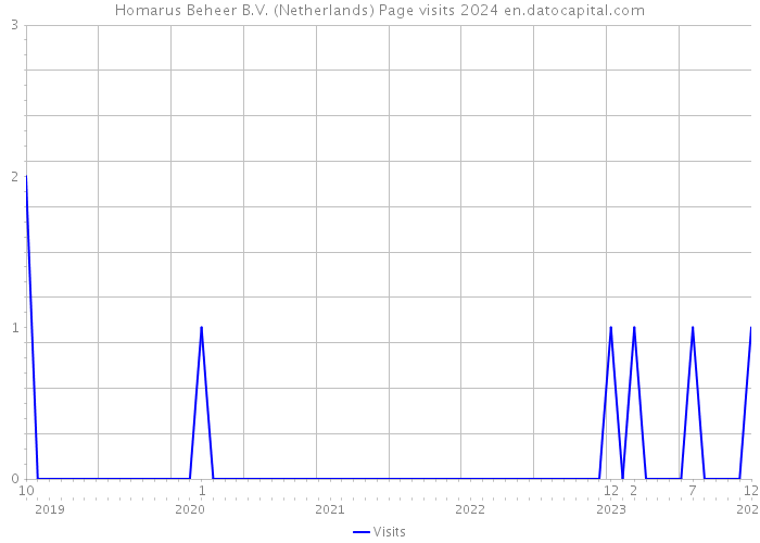 Homarus Beheer B.V. (Netherlands) Page visits 2024 