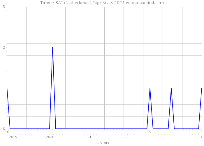 Timber B.V. (Netherlands) Page visits 2024 