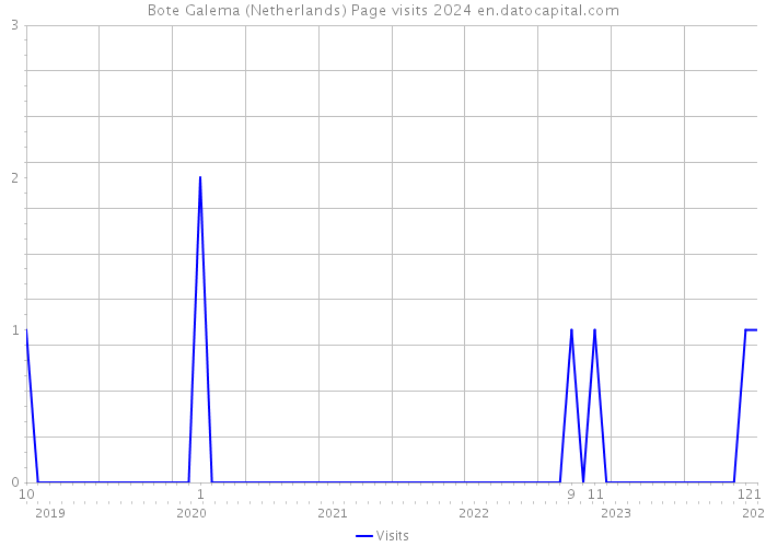 Bote Galema (Netherlands) Page visits 2024 