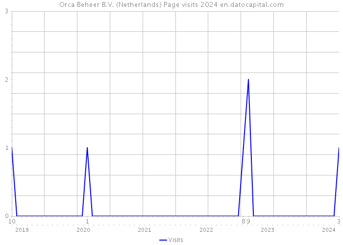 Orca Beheer B.V. (Netherlands) Page visits 2024 