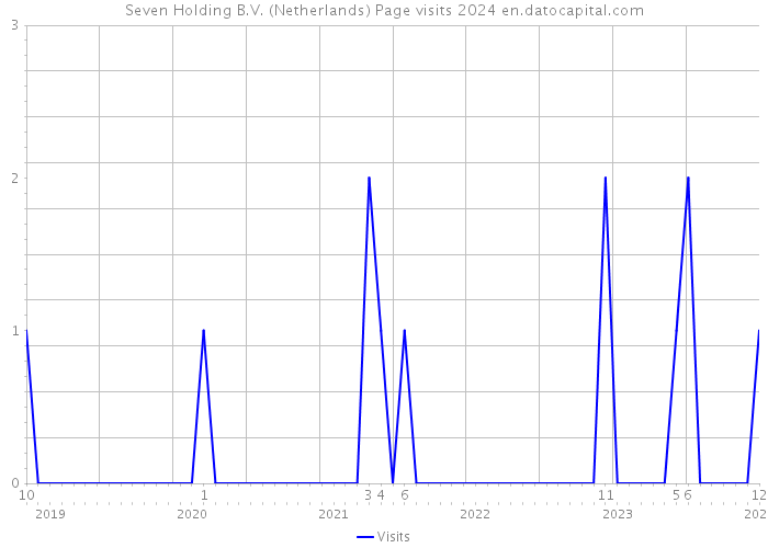 Seven Holding B.V. (Netherlands) Page visits 2024 