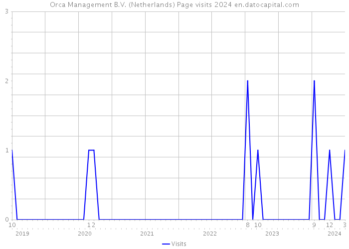 Orca Management B.V. (Netherlands) Page visits 2024 