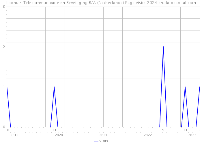 Loohuis Telecommunicatie en Beveiliging B.V. (Netherlands) Page visits 2024 