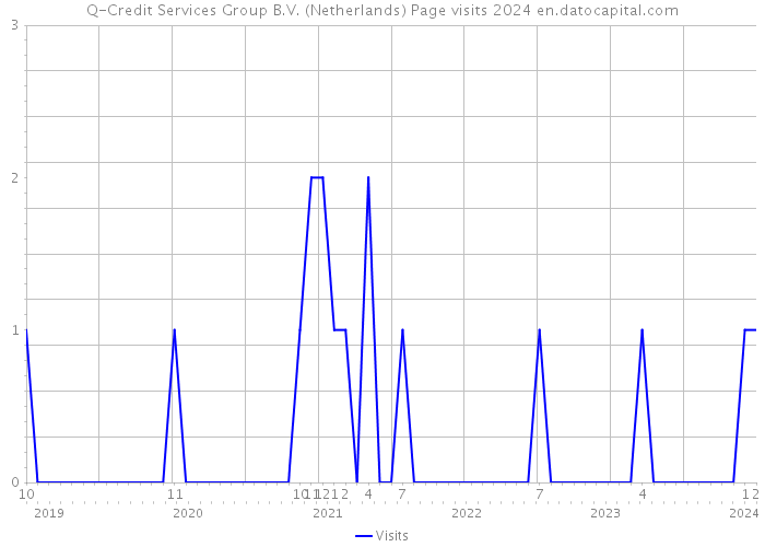 Q-Credit Services Group B.V. (Netherlands) Page visits 2024 