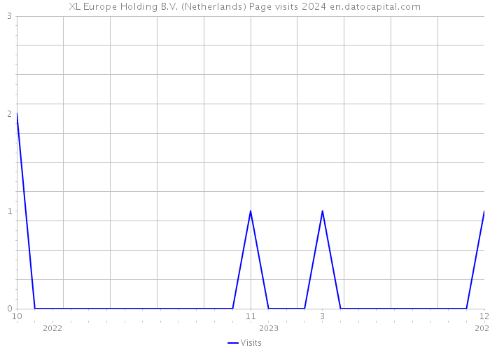 XL Europe Holding B.V. (Netherlands) Page visits 2024 