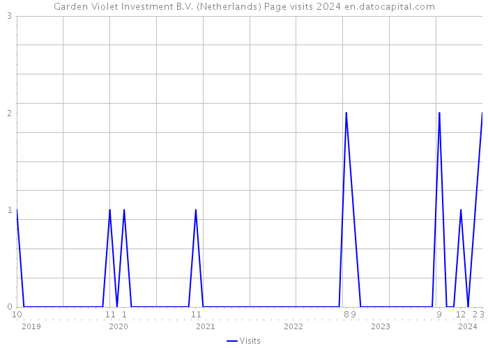 Garden Violet Investment B.V. (Netherlands) Page visits 2024 