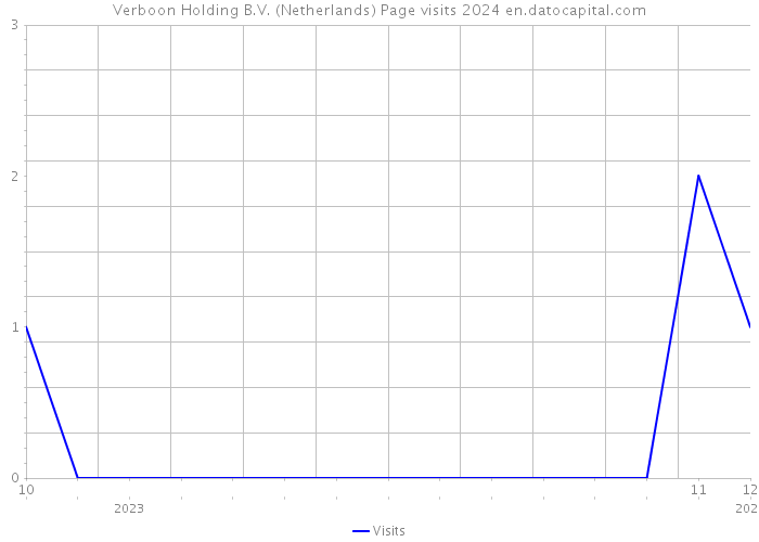 Verboon Holding B.V. (Netherlands) Page visits 2024 