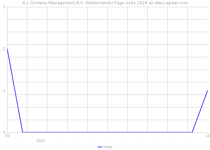 A.J. Oomens Management B.V. (Netherlands) Page visits 2024 