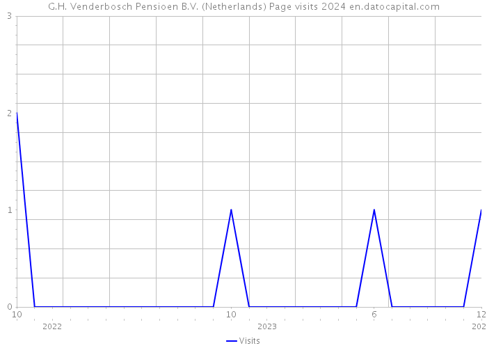 G.H. Venderbosch Pensioen B.V. (Netherlands) Page visits 2024 